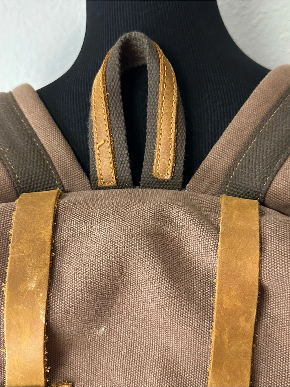 Gearonic Brown Canvas Backpack - Casual Everyday Bag